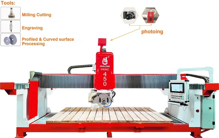 Italian Pegasus Software 5-axis Granite Bridge Saw Automatic Stone Cutting Machine CNC Marble